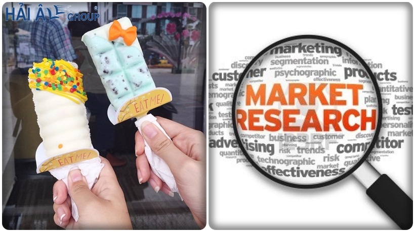 khảo sát thị trường giúp cửa hàng kem thành công